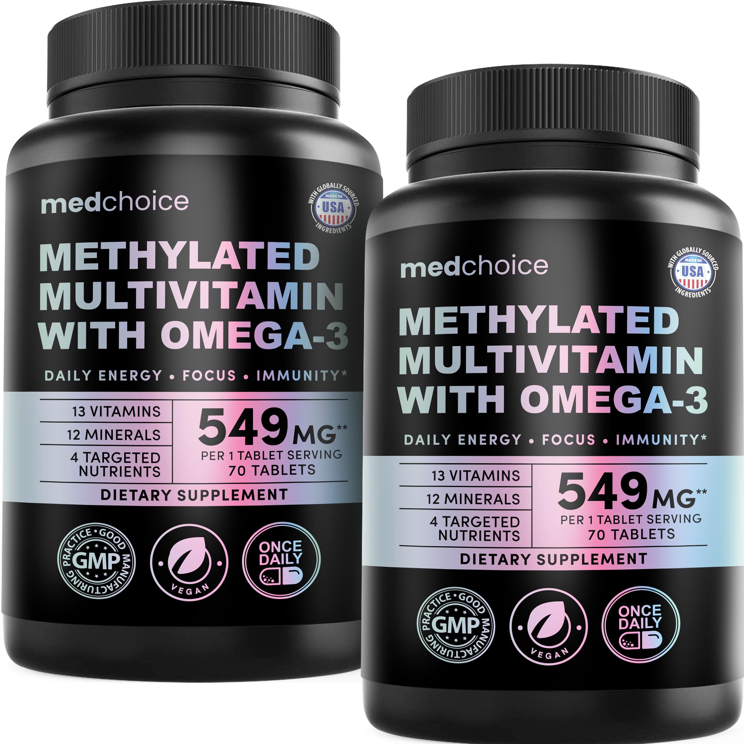 MEDCHOICE Complete 29-in-1 Methylated Multivitamin with Omega-3, 70ct — Amazon image 12