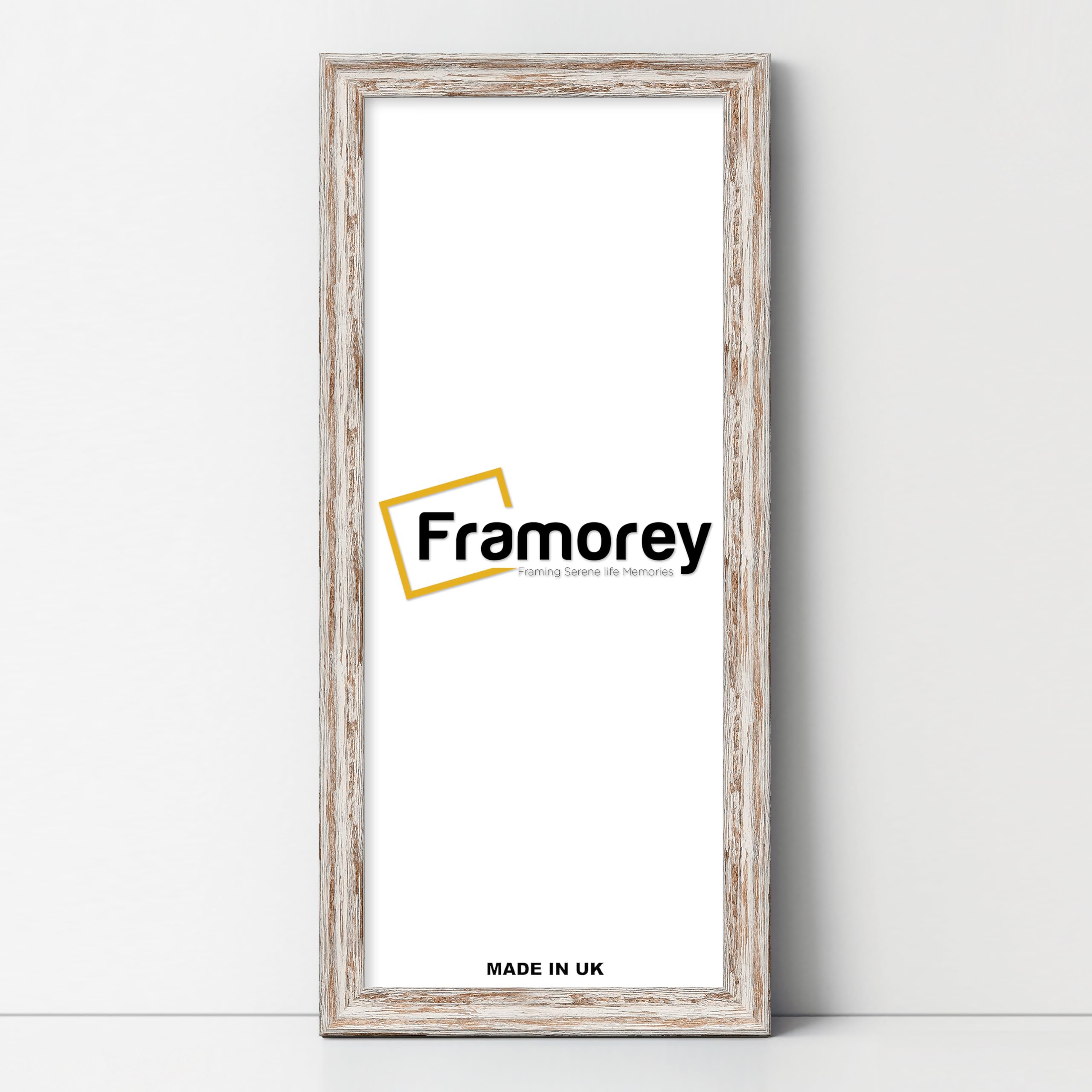 Framorey Framing Serene Life Memories Walnut Framorey Vintage Distressed Panorama Style Photo Frame, 20X12 Inch Size Picture Frame, Home Decor Frames, Wall Art Frames
