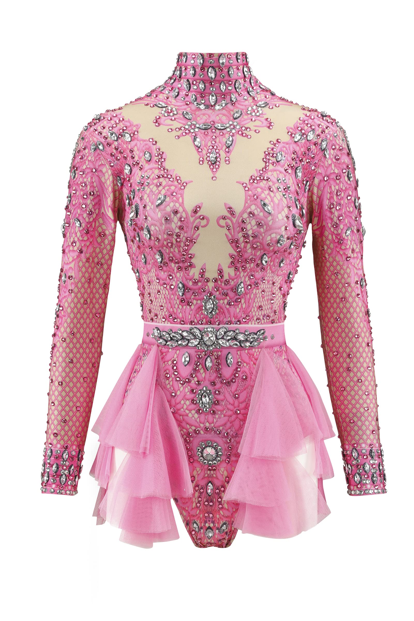 Dusty Pink 8mm Sequins Cup – 20g, Transparent AB, For Dance Costumes & Stage Wear