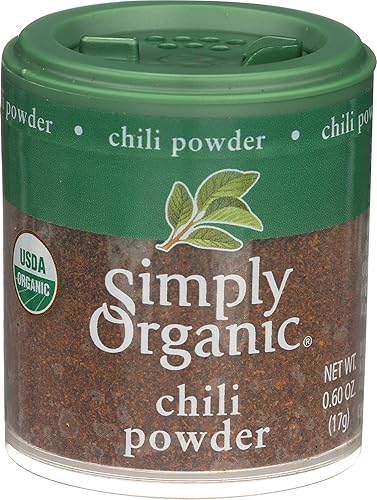 Simply Organic, Mini chile en polvo, 0.60 oz