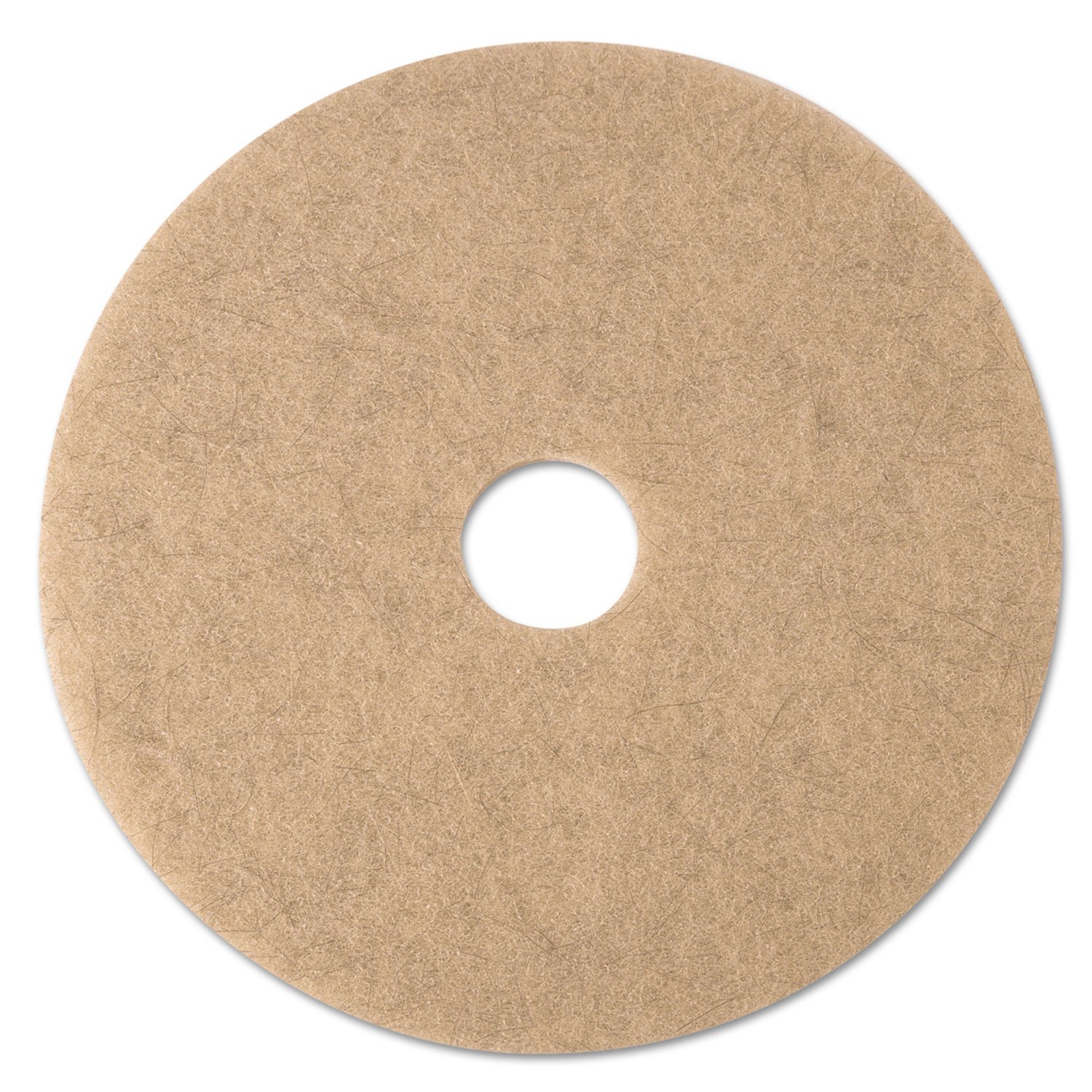 3M Natural Blend 20 in. Dia. Non-Woven Natural/Polyester Fiber Buffer Pad Tan
