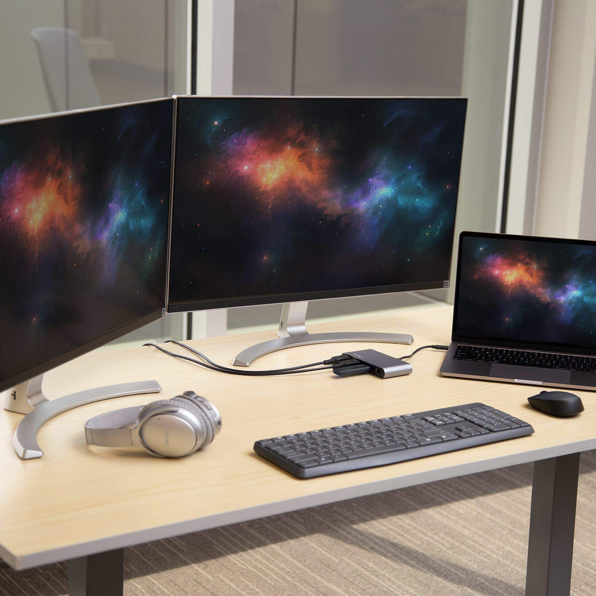 Dual 4K Monitor Mini Thunderbolt 3 Dock with DisplayPort