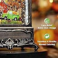 Vista 7 de Farol de Globo de Nieve de Otoño Decoraciones de Otoño para el Hogar Acción de Gracias Cosecha de Otoño Decoración de Otoño Globos de Nieve