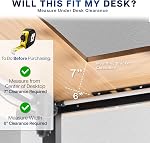 VIVO Black Under Desk Corner 25 x 10 inch Keyboard Tray, MOUNT-KB03B | Computer Keyboard and Mouse Platform with Corner Connector, Under Table Desk Mount for L-Shaped Workstations, Full Swivel
