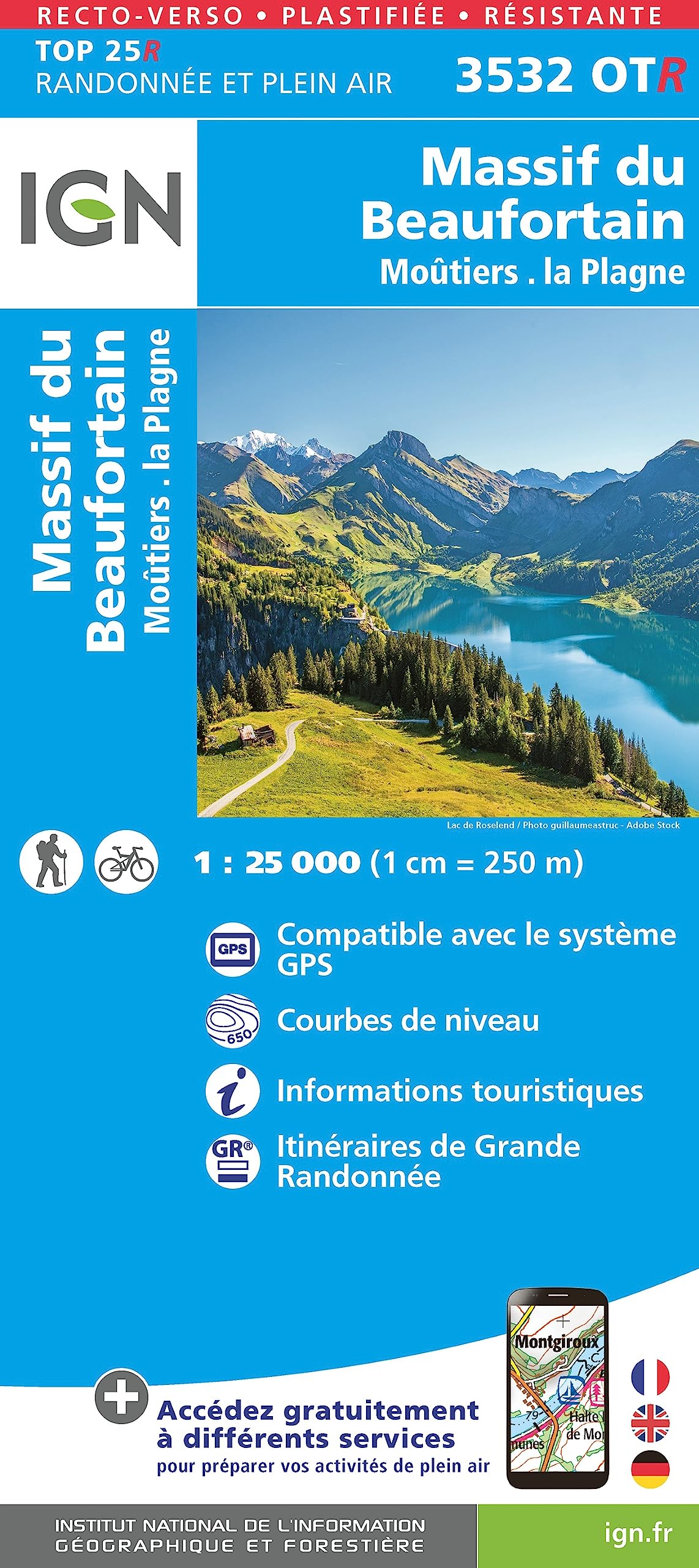 Massif du Beaufortain / Moûtiers / La Plagne (3532OTR) (TOP 25R)