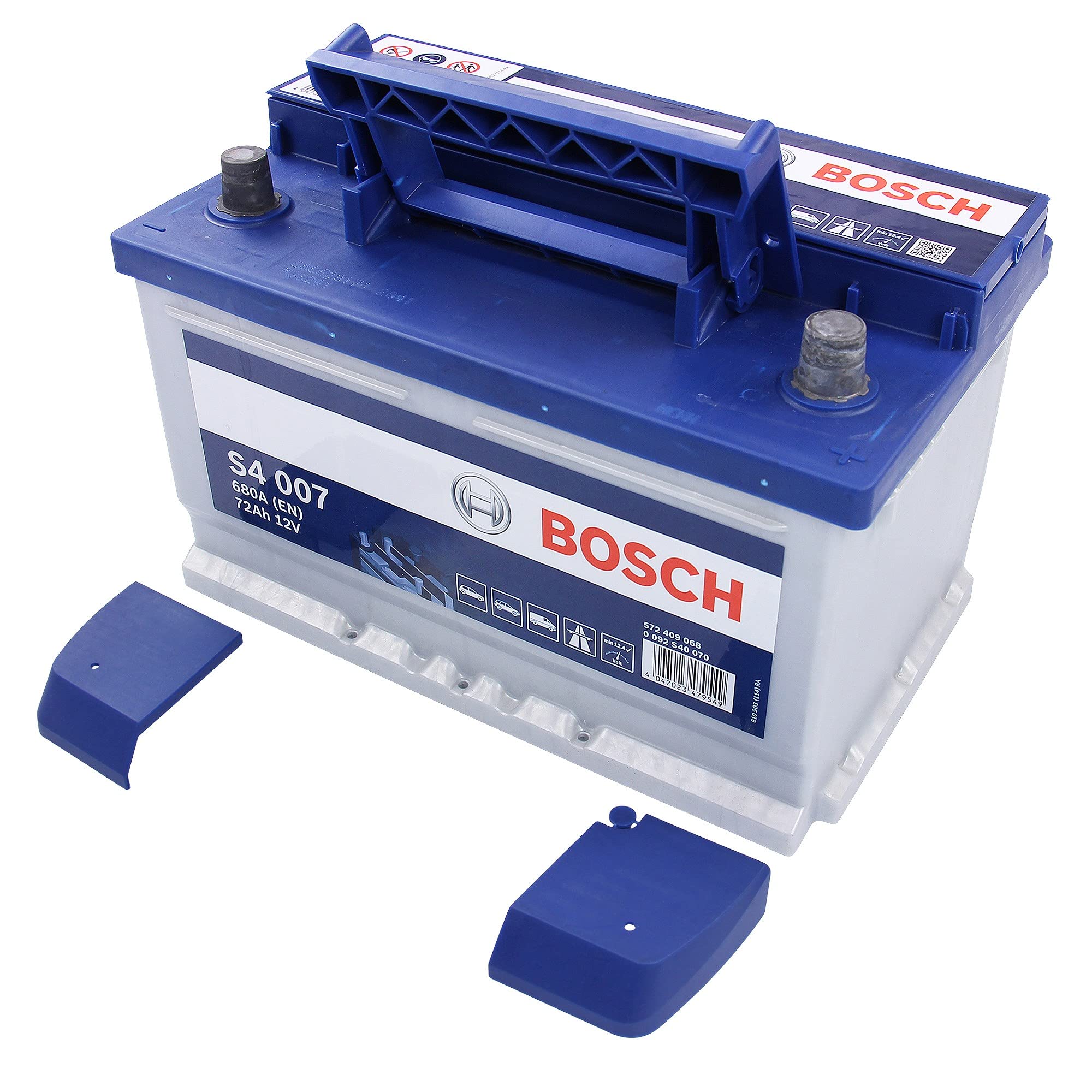 Bosch S4007 - Batterie Auto - 72A/h - 680A - Technologie Plomb-Acide - pour les Véhicules sans Système Start/Stop