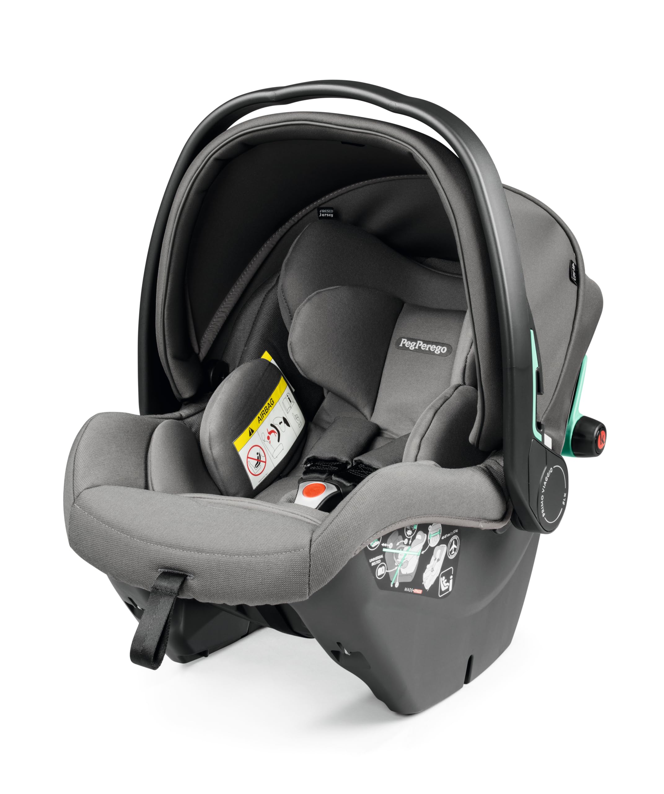 Peg Perego Book Modular – Cochecito 3 en 1 para Bebés 0-4 Años, Silla de Paseo Reversible, Capazo con Comfort System, Silla de Coche i-Size, Ruedas Soft Ride, Colchón Fresco Jersey, Mercury