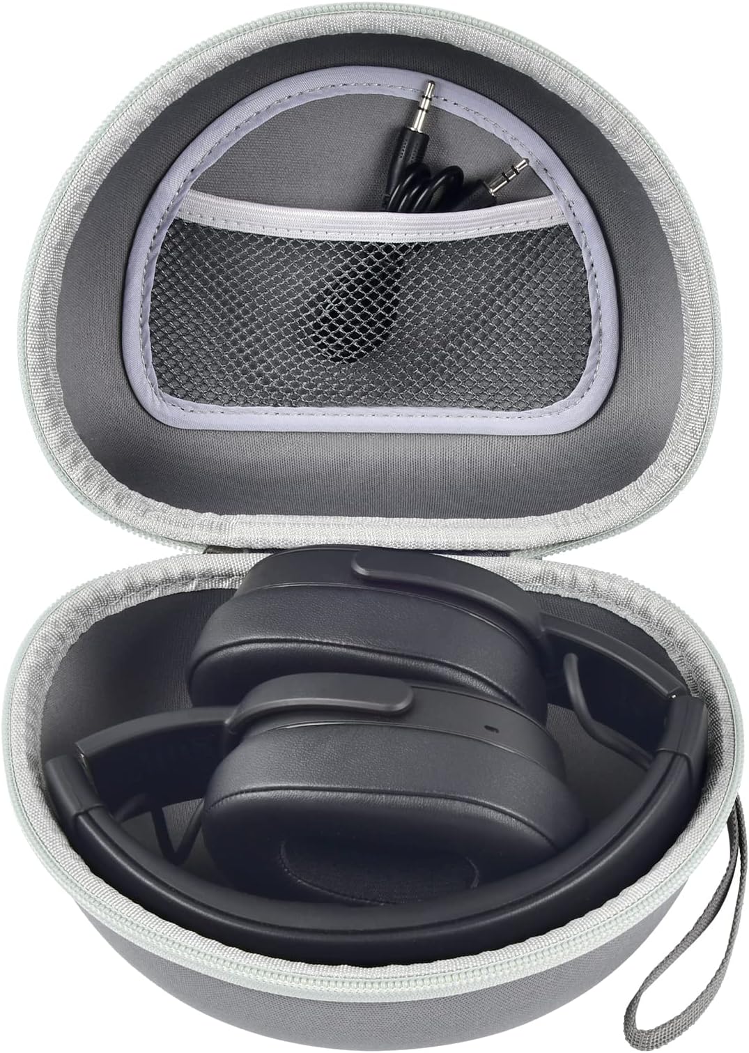 Headphone Case for Skullcandy Crusher/Hesh/Evo Wireless Over-Ear Bluetooth Earphones, for JLab JBuds Lux ANC, for TOZO HT3/HT2 Headphones and More Noise Cancelling Foldable Headset - Box Only (Grey)