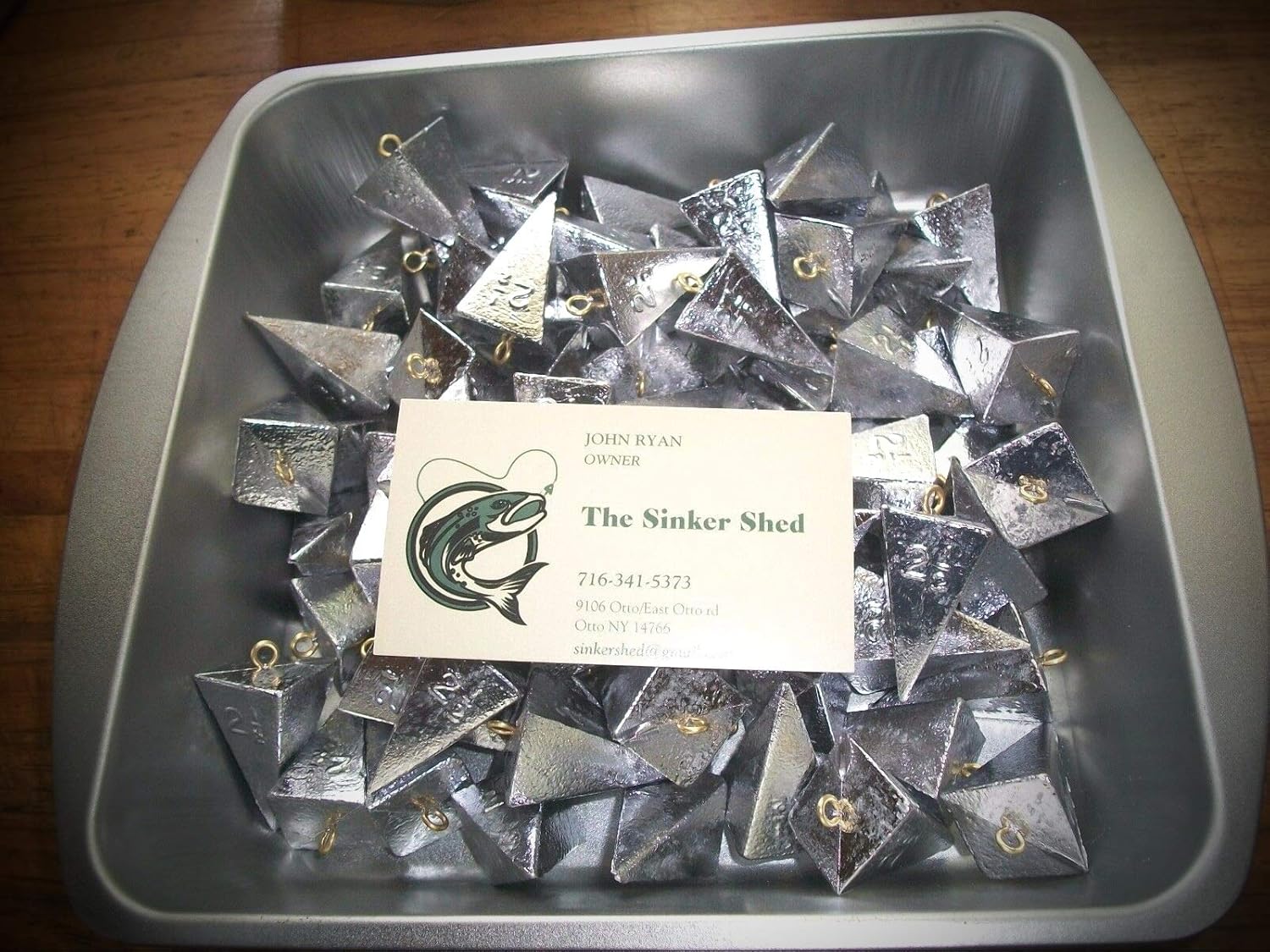 21/2 Oz Pyramid Sinkers Lot of 12 Fishing Weights Set