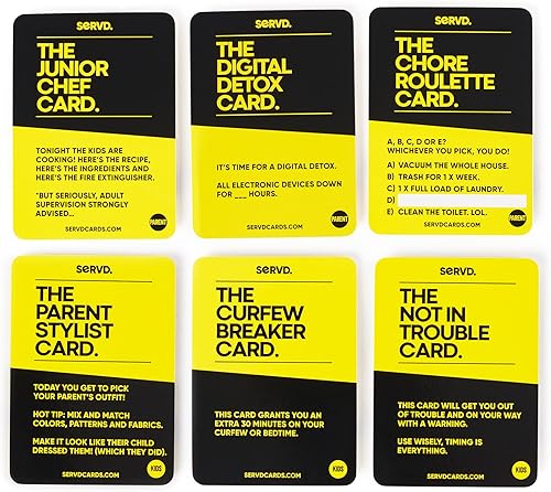 Miniatura 4 de SERVD - Niños contra padres - El divertido juego de cartas familiares de la vida real | El mejor regalo para Navidad, cumpleaños y diversión