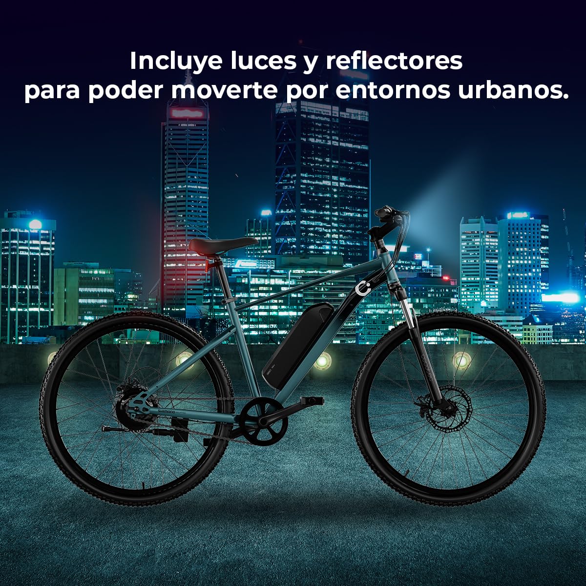 Cecotec Bicicleta Eléctrica de Montaña 27,5" y 29", hasta 55-120km de autonomía, Doble y Simple suspensión, Cambio Shimano 7-24 velocidades, Disco de Freno hidráulico