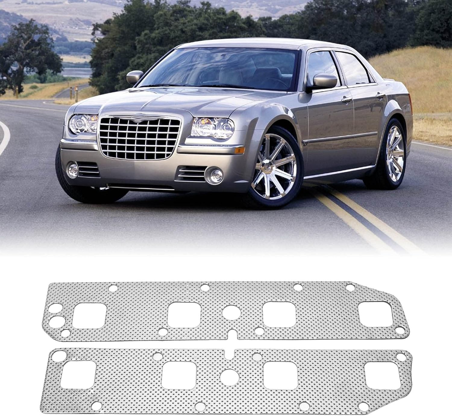 BigKing Exhaust Manifold Gasket Bolts Studs Kit 53013943AA Replacement for Dodge Ram 1500 2500 3500