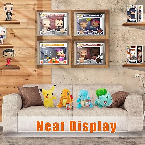 Miniatura 7 de Funda protectora de plástico transparente para figuras Funko-Pop, funda protectora compatible con Funko Pop, paquete de 2 cajas de figuras, paquete