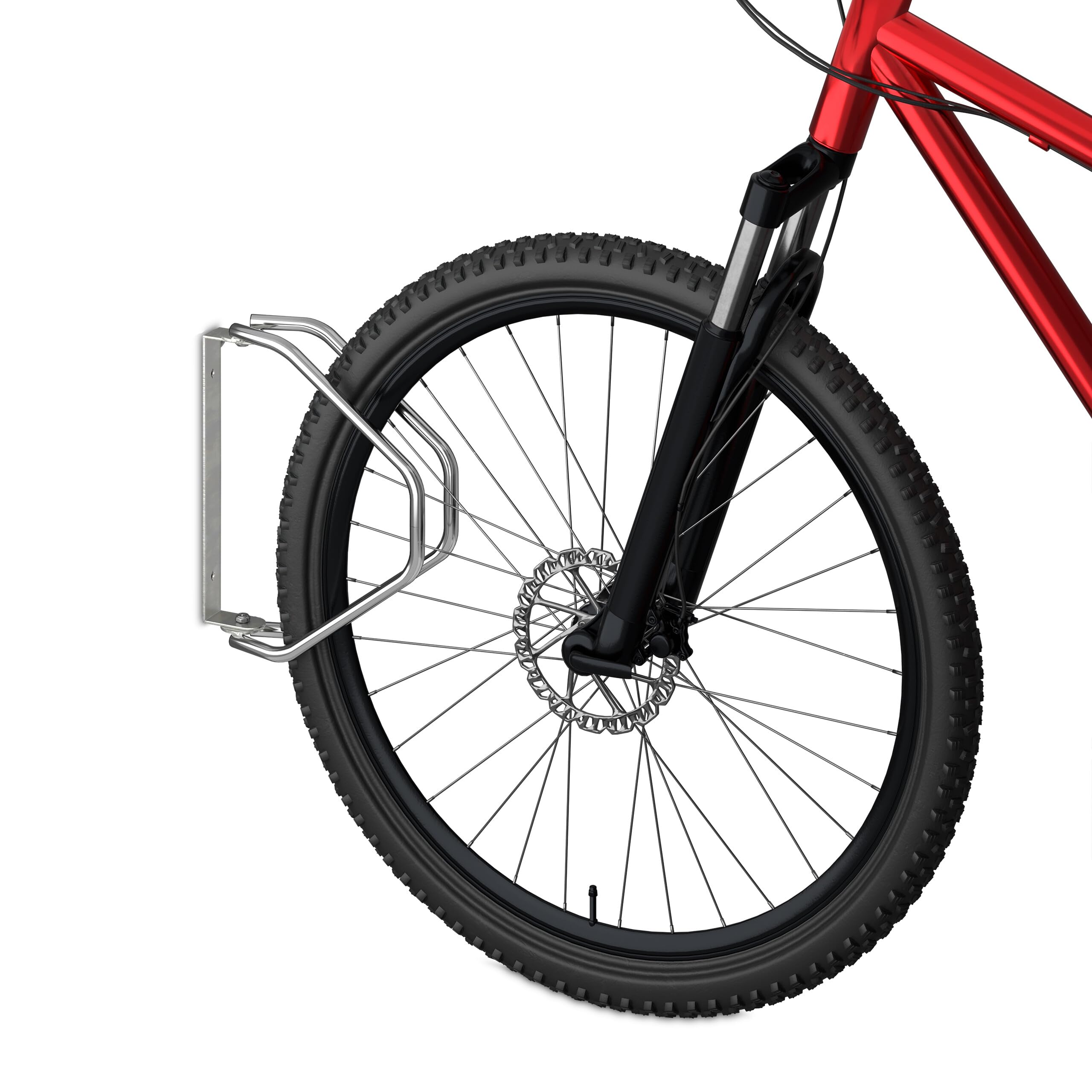 Relaxdays Support Mural pour vélo, Lot de 4, Acier Robuste, râtelier Garage, pivotant à 180°, Porte-vélo, argenté