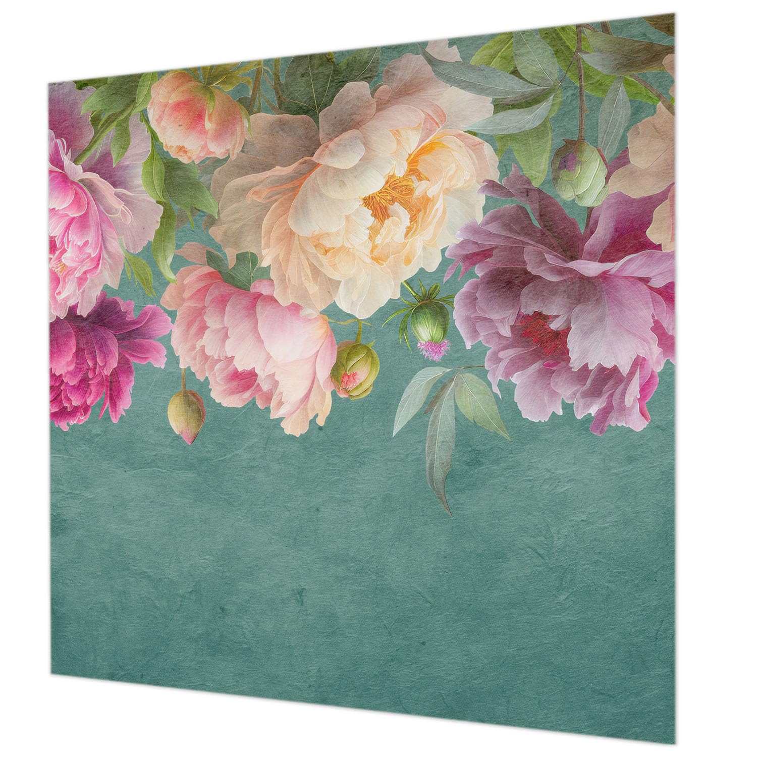Tapisserie intissée 250x250 cm Tulup élégance florale pour salon