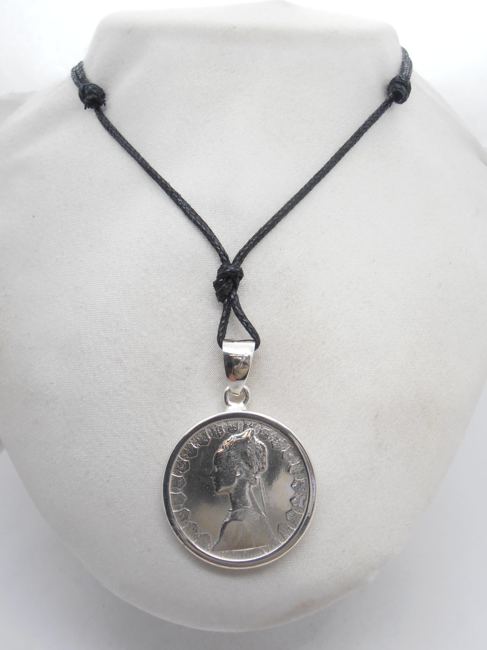 Ciondolo in Argento 925 con 500 Lire d'Argento serie Caravelle - Pendente con Girocollo