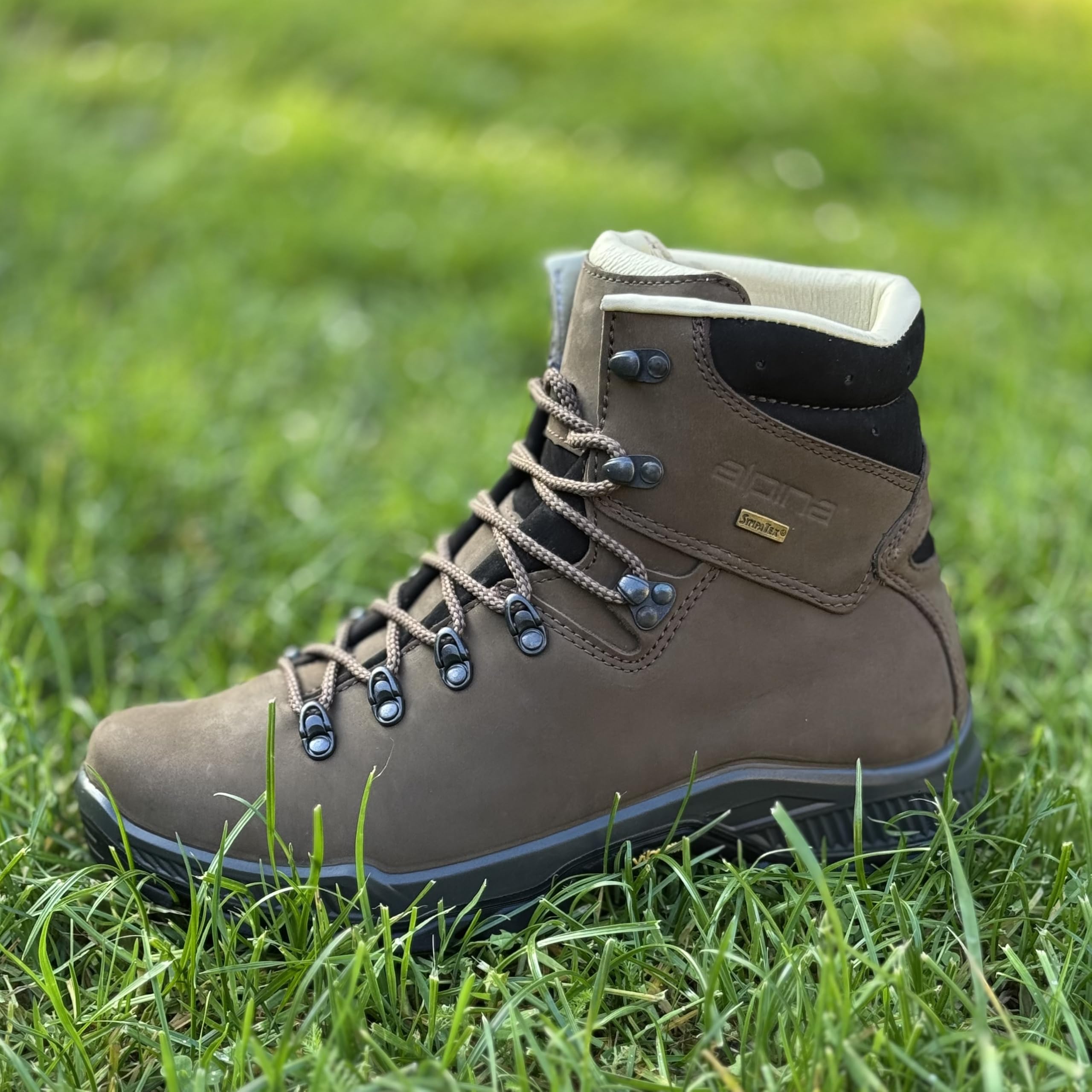 Alpina Tibet Męskie Buty Trekkingowe Skórzane | Wodoodporne Buty Górskie z Podeszwą Vibram i Membraną Sympatex