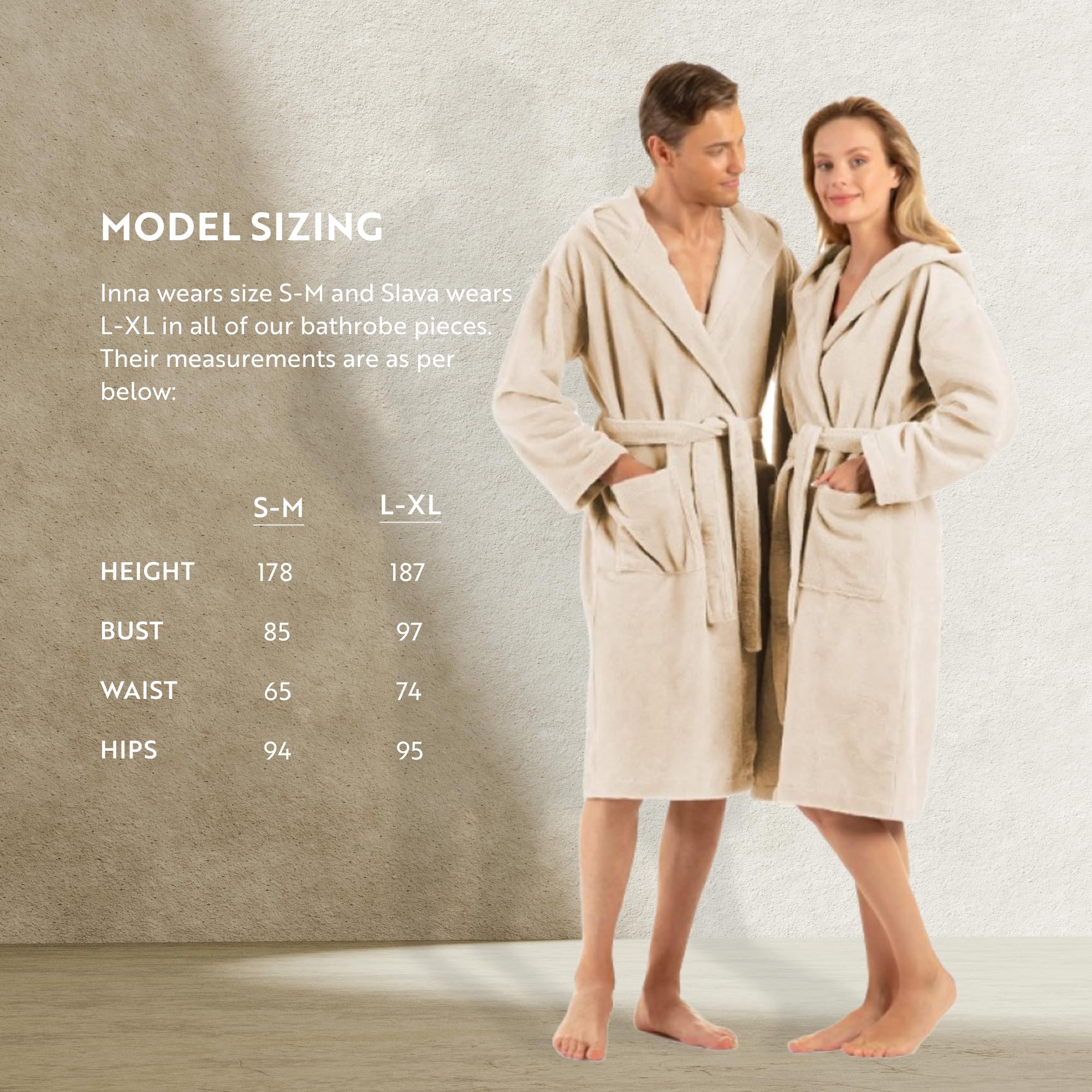 Bademantel Damen Flauschig, Bademantel Herren mit Kapuze aus Baumwolle, Frottee Saunamantel, Unisex, Sauna Mantel Damen mit langem Gürtel S/M - L/XL