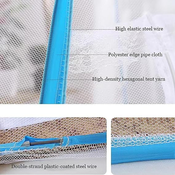 Foldable Mosquito Net Tent for Bed - Portable Double Door with Mesh Bottom Tent - Prevent Mosquito Net for Bedroom,A,1.5 * 2M