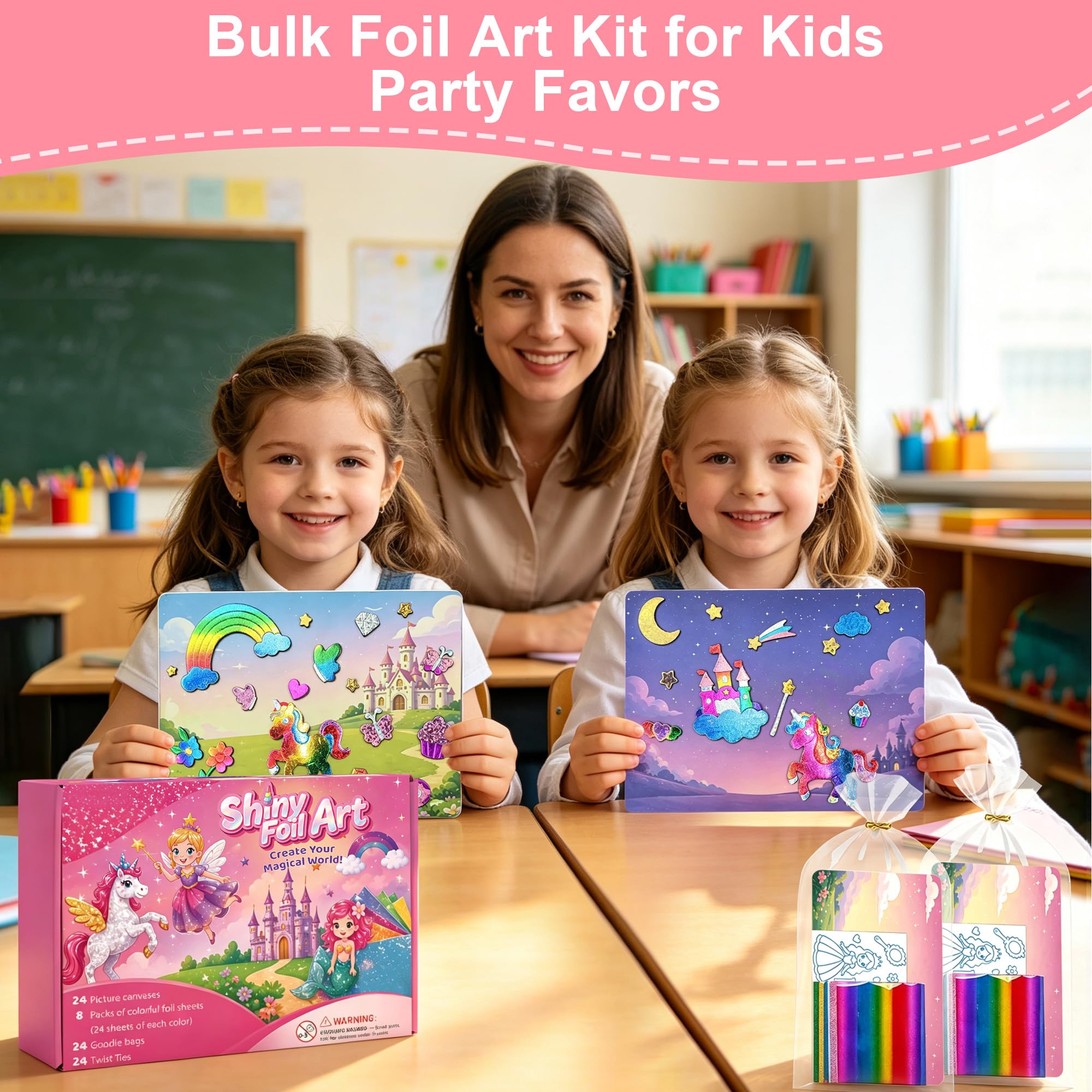 Kit da 24 fogli lucidi per bambini, adesivi fai da te per principesse, per | Bomboniere, Goodie bag stuffers, premi in classe, attività di viaggio, arte lamina fai da te, adesivi principessa