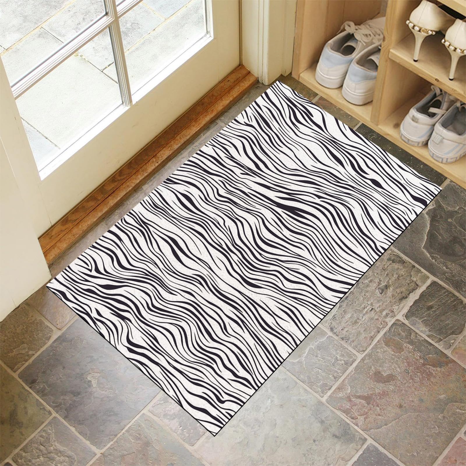 Tapis de porte lavable 80x120cm absorbant et tapis de sol antidérapant