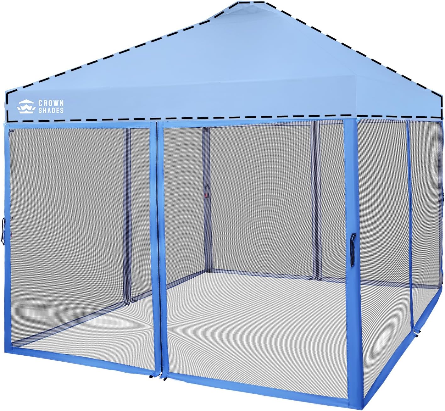CROWN SHADES Gazebo Mosquito Net for 10 x 10 Pop Up Canopy