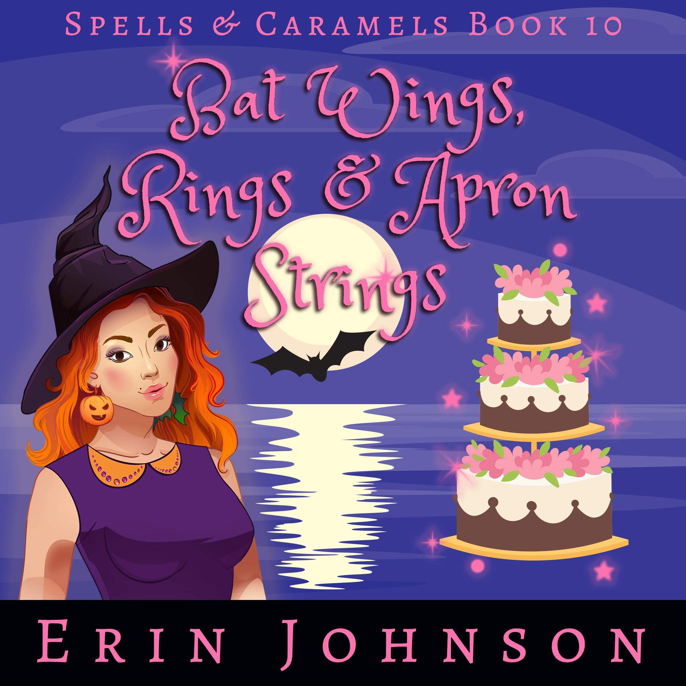 Cover art for Bat Wings, Rings & Apron Strings: A Cozy Witch Mystery