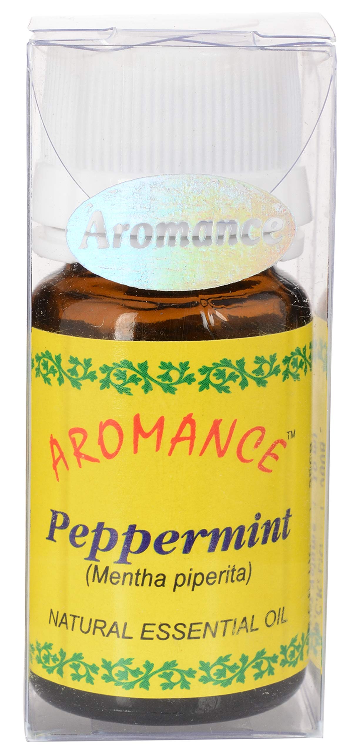 AROMANCE Peppermint Natural Essential Oil - 10 ml (Clear)