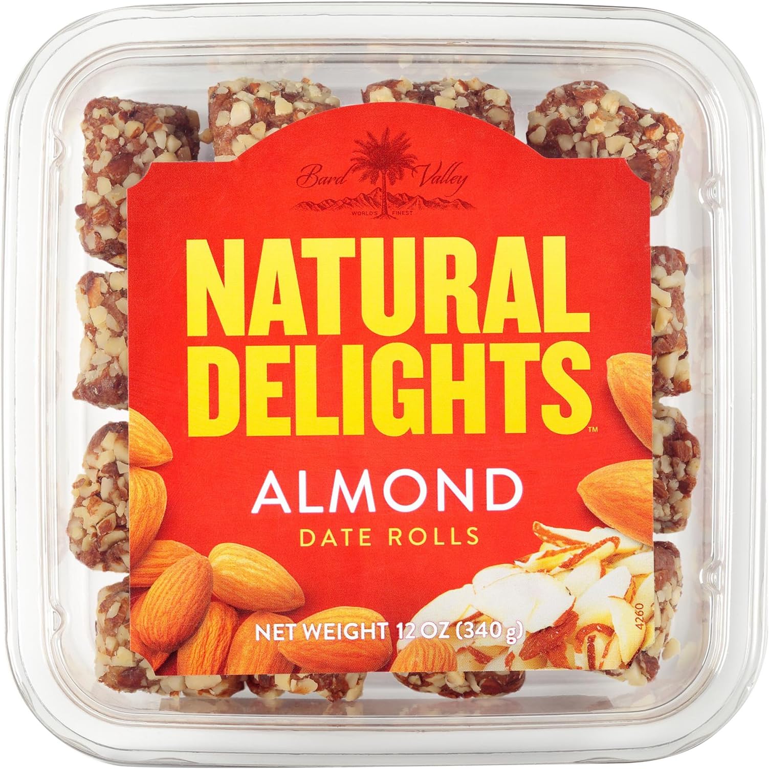 Natural Delights Almond Date Rolls, 12 oz