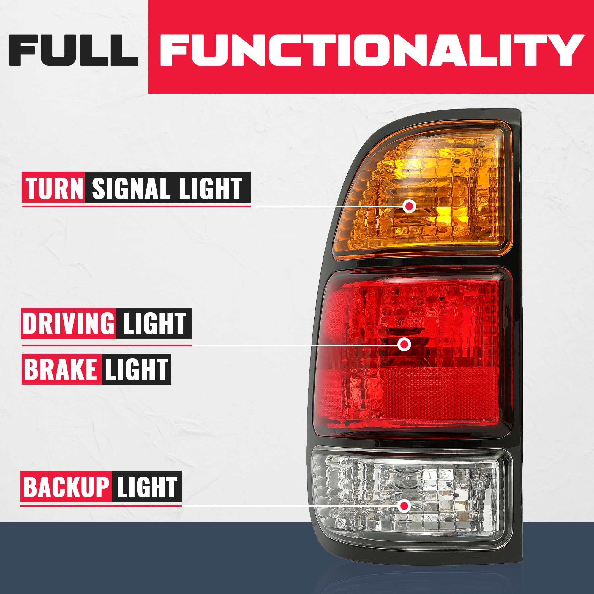 Amazon | ECOTRIC テールライト 2000-2006 トヨタ タンドラ レギュラー