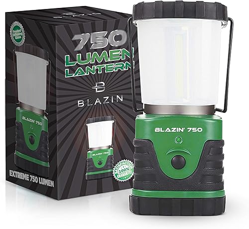 Linterna LED más brillante para campamento y huracán, funciona con pilas.