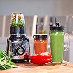 Tribest Glass Personal Portable Blender, Chrome, 5.6 lbs