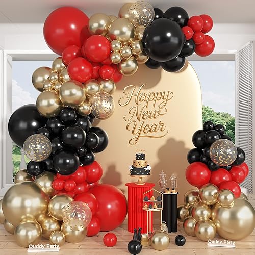 Miniatura 8 de Ouddy Party Juego de 149 guirnaldas de arco de globos azules y blancos de diferentes tamaños de 18, 12, 10 y 5 pulgadas, 6 globos plateados de Azul