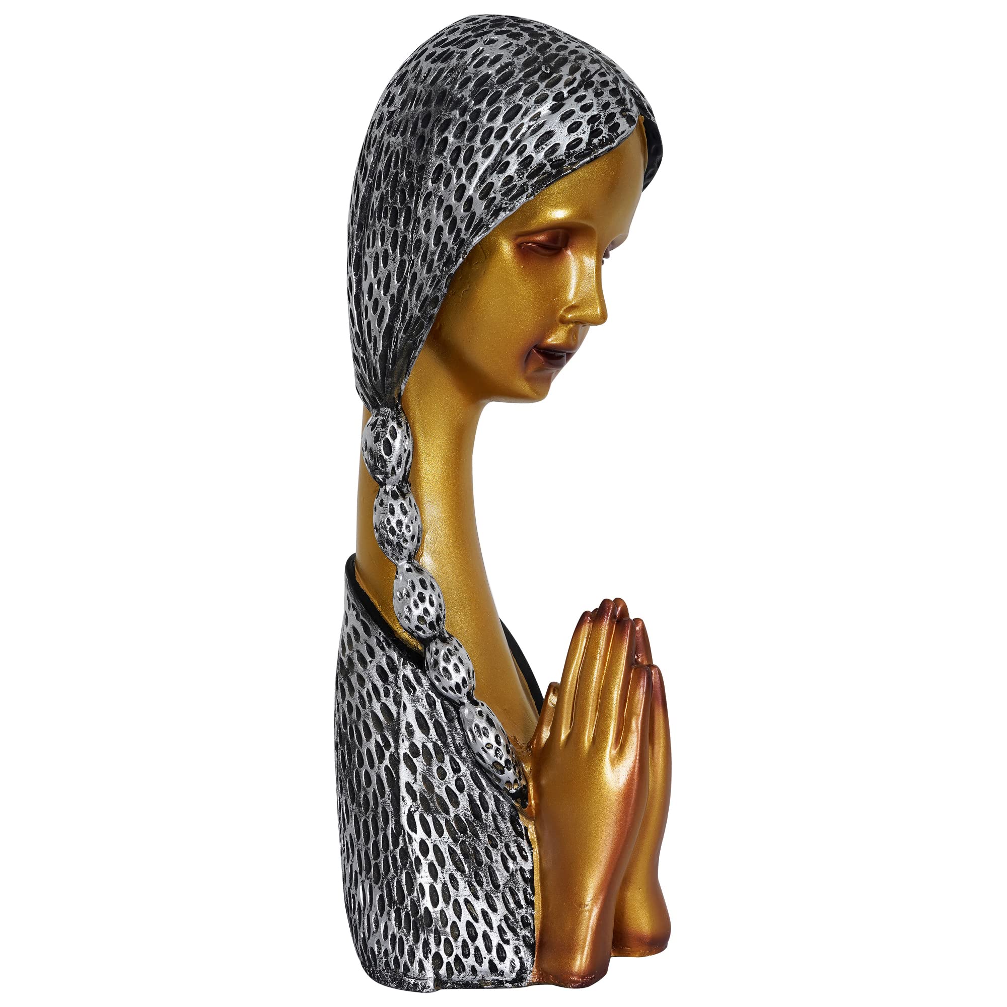 Zart Welcome Lady Resin Figurine - Multicolor Home Decor -4 Zart Welcome Lady Resin Figurine - Multicolor Home Decor -4