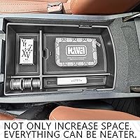 Vista 6 de Bandeja organizadora de consola central compatible con Subaru Ascent 2019-2025, bandeja de inserción, accesorios de almacenamiento, caja