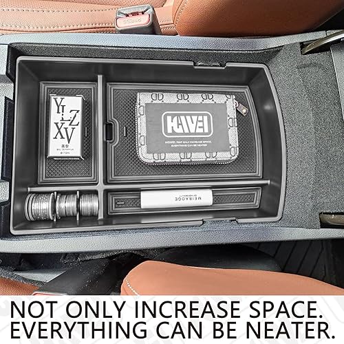 Miniatura 6 de Bandeja organizadora de consola central compatible con Subaru Ascent 2019-2025, bandeja de inserción, accesorios de almacenamiento, caja de