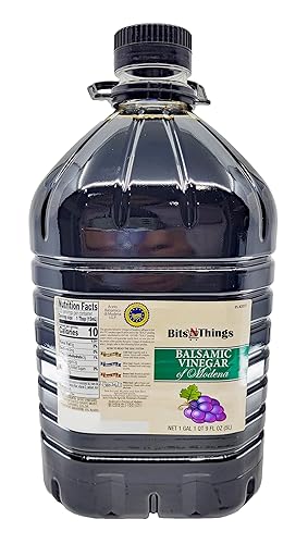 Vinagre balsámico de Módena | Bits N Things | Botella resellable de 169 onzas (5L)
