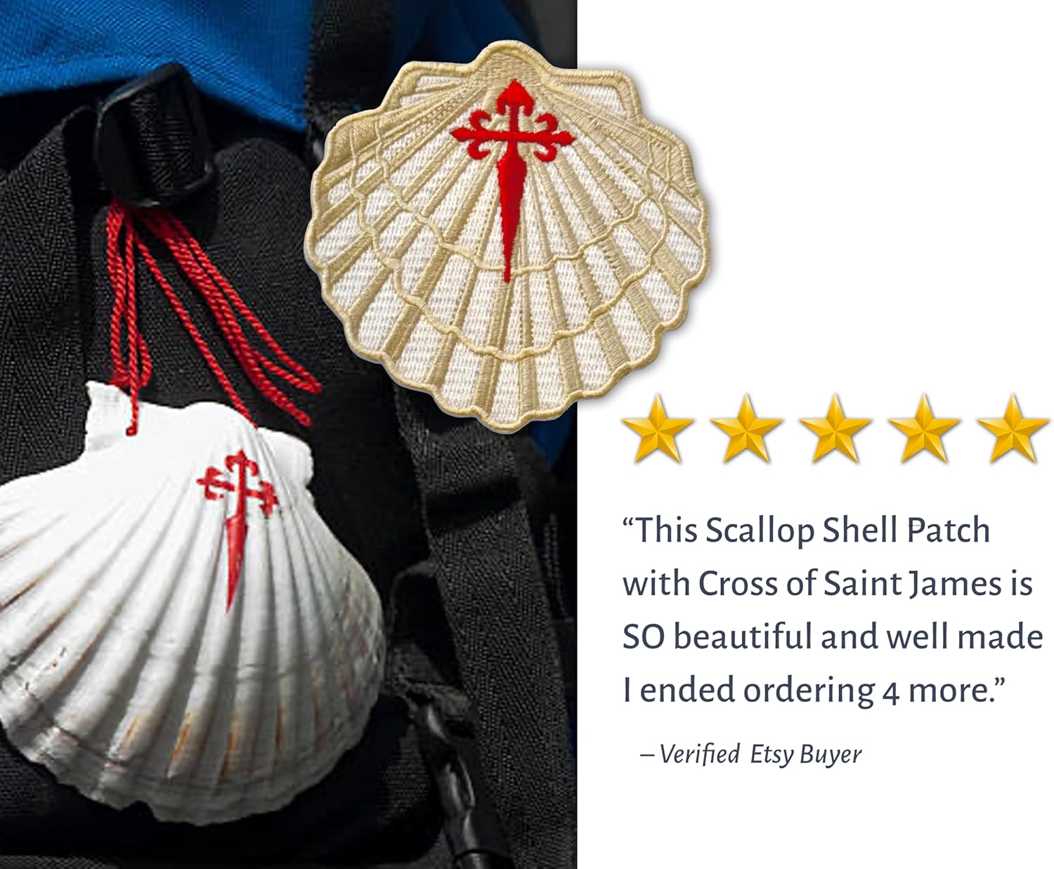 Official Camino Credential - Pilgrim Passport + The Camino Portuguese Patch + Trail Map Card // Camino De Santiago • Portugués • Global Shipping