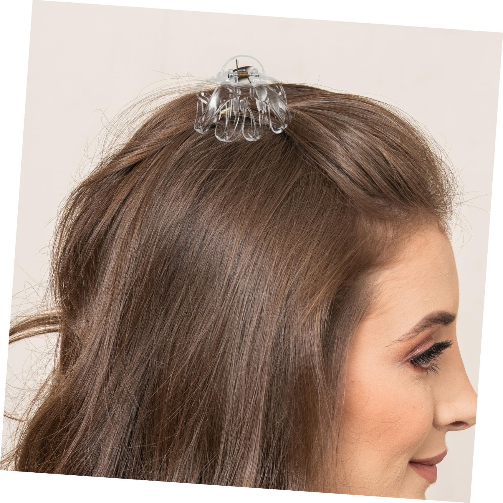 BESTYASH 15 Pezzi Fermagli Artigli Trasparenti Elastici per Capelli Spessi e Sottili Clip Morbide in Plastica Resistente Accessori Moda Donna per Acconciature Estive e Quotidiane