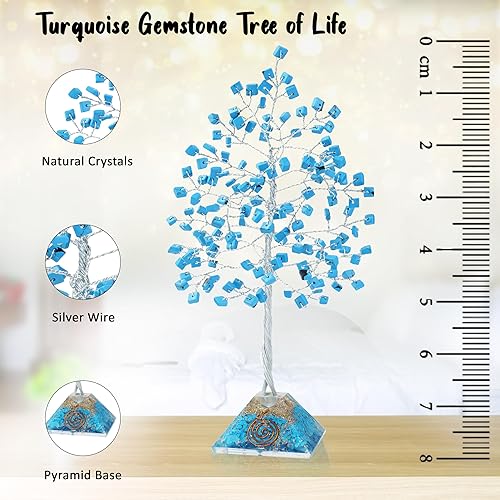 Miniatura 9 de Árbol de la vida de los siete chakras, árbol de cristal para energía positiva, árbol de Feng Shui, árbol artificial, decoración de cristal, árbol