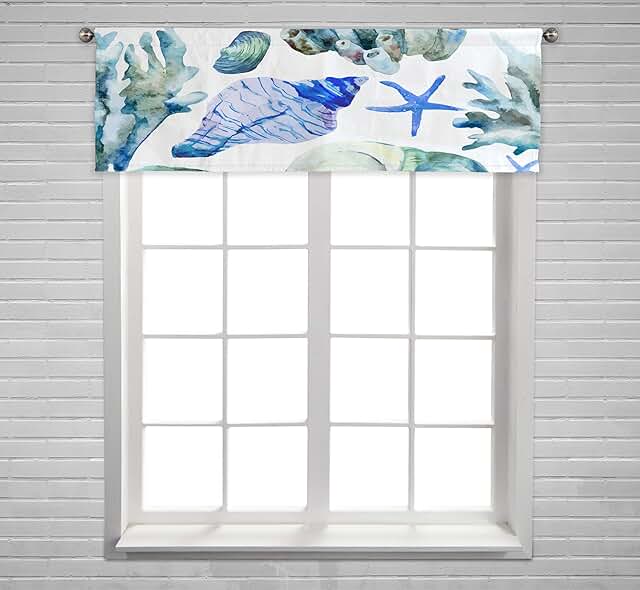 beach theme valances for windows