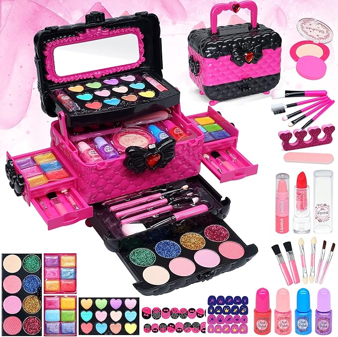 Kids Makeup Kit Toys for Girls Child Real Makeup Toys for
