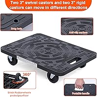 Vista 4 de MaxWorks 80854 Plataforma de Mudanzas de Muebles con Ruedas - Capacidad de 200 libras