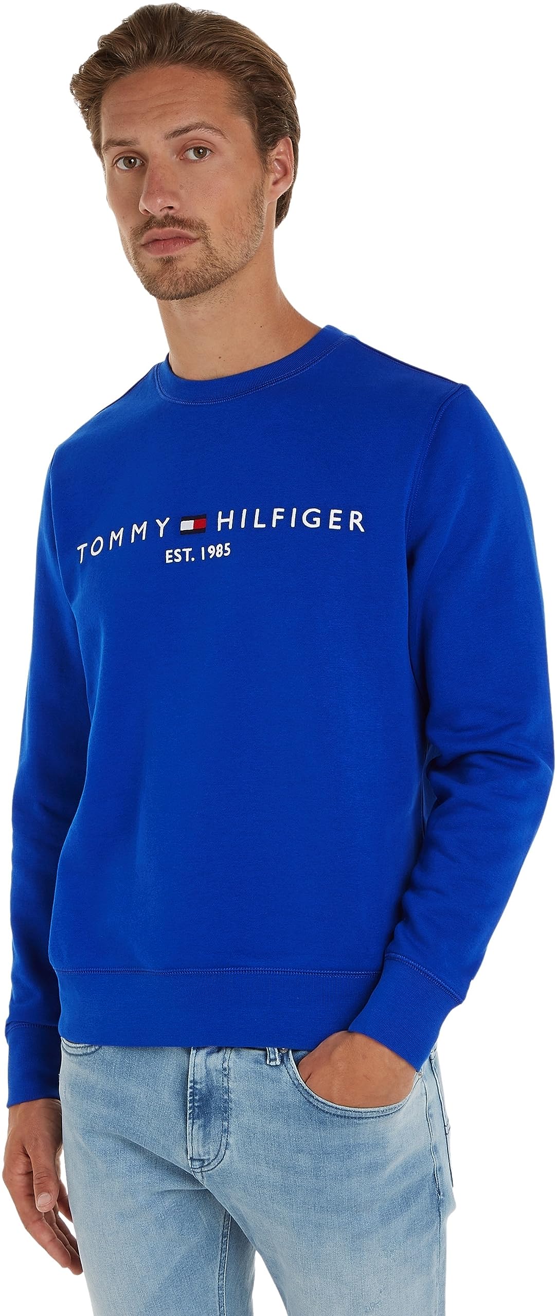 Tommy Hilfiger Sudadera Hombre Tommy Logo sin capucha — view 9