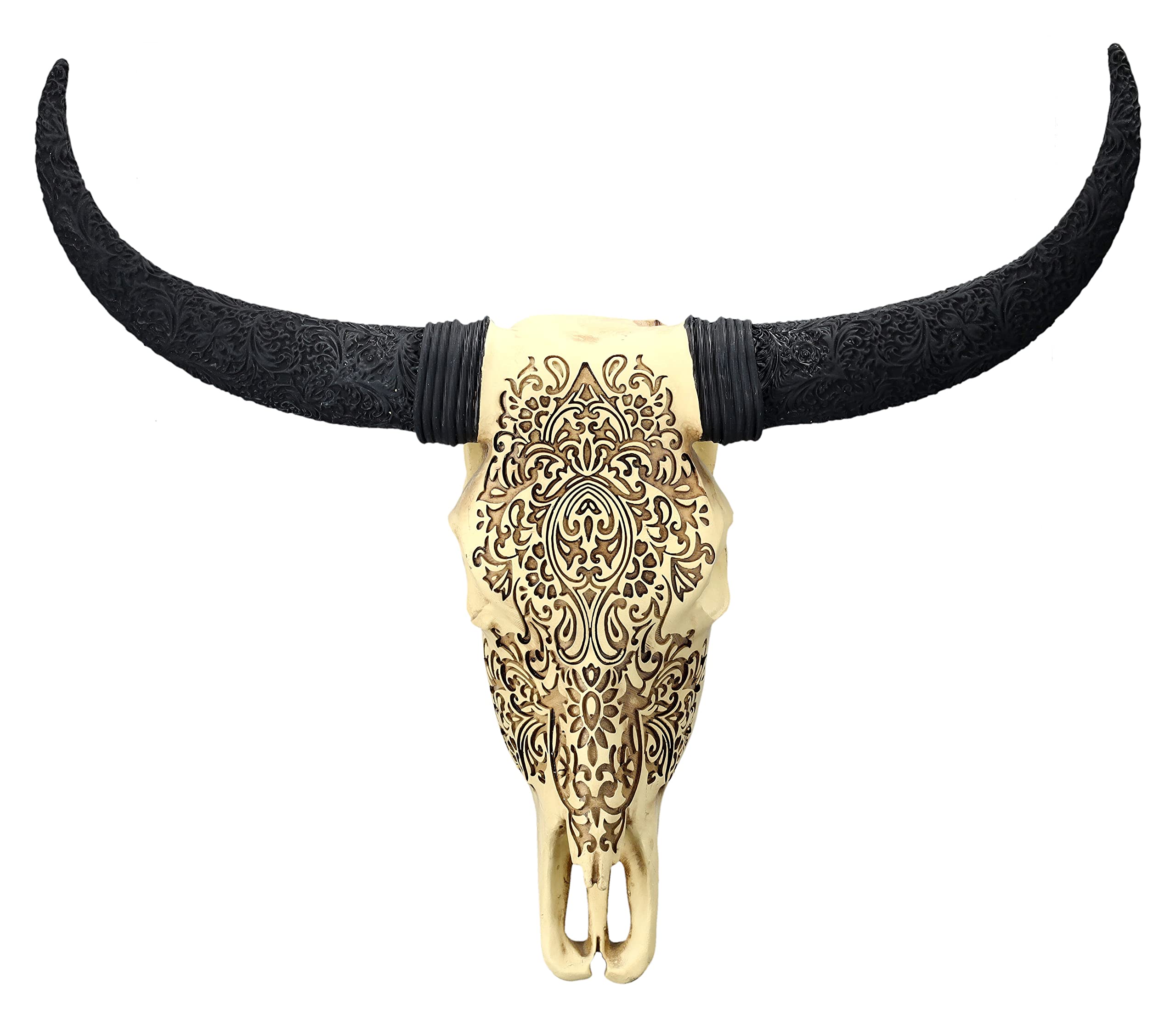 50 Stück Western-Pappteller Mit Bullenschädel-Motiv – 22,9 Cm Für Cowboy-Partys