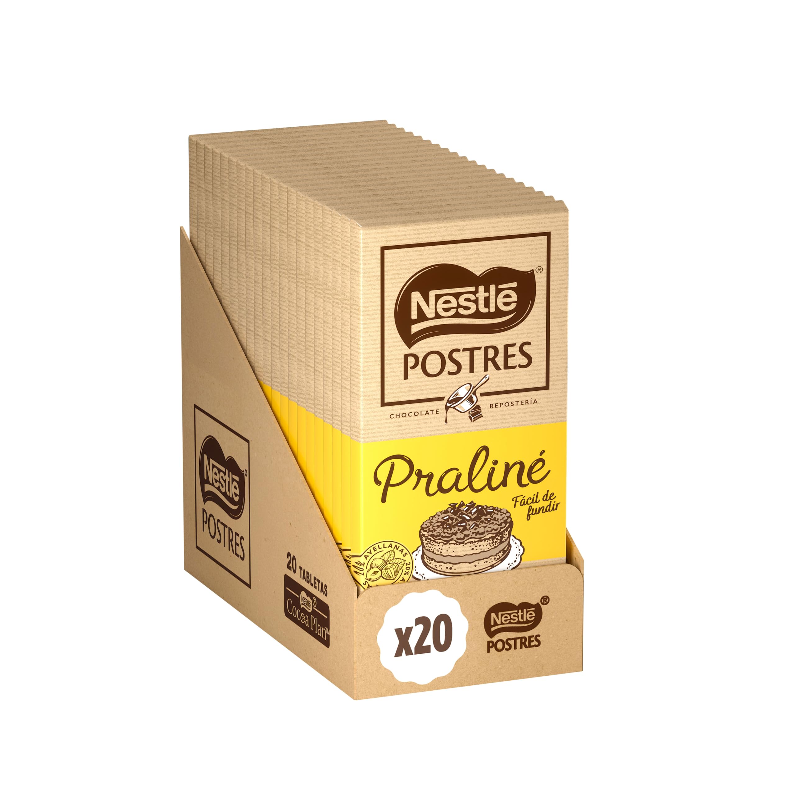 Nestlé Postres chocolate praline para fundir 20x170g