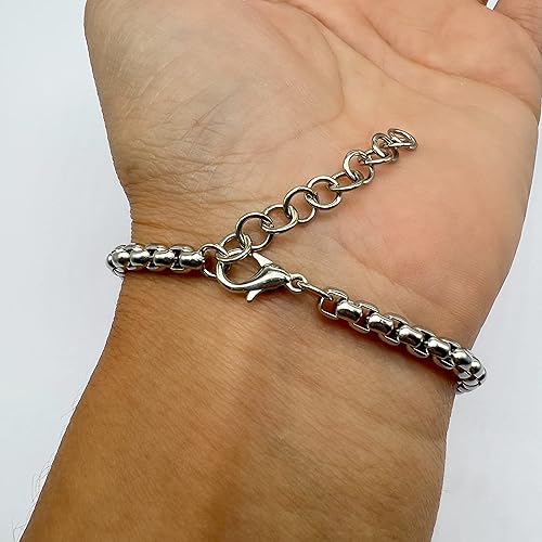 Miniatura 3 de Three Medals Catholic Saints Chain Stainless Steel Bracelet, St Maria Goretti Miraculous Saint Jude Pendant