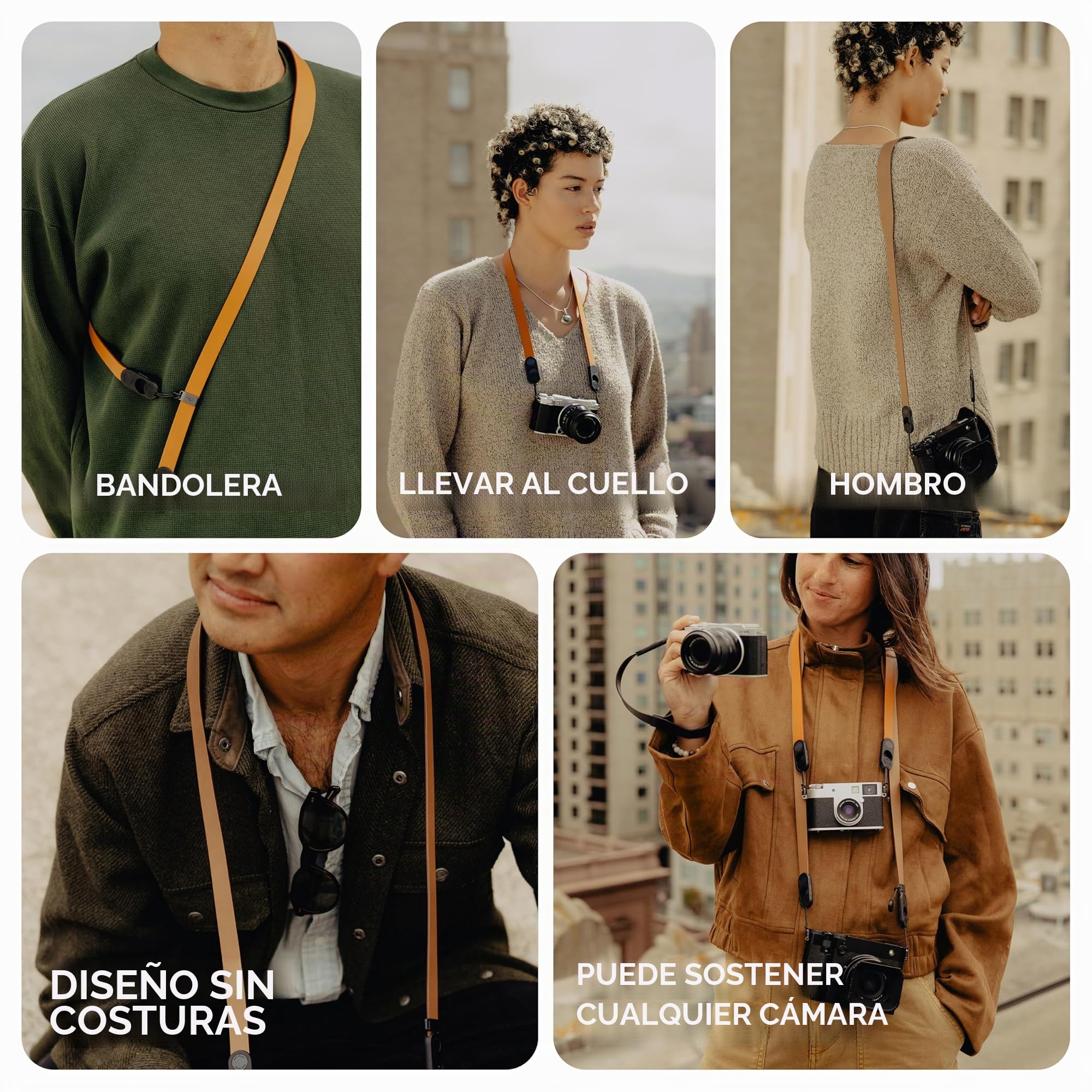 Peak Design Correa de muñeca de cuero para cámara, liberación rápida, capacidad de 200 libras, para cámaras réflex digitales, compactas y de apuntar y disparar