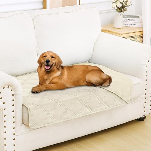 Miniatura 146 de Smiry Manta Impermeable para Cama de Perro 30x70, Manta Suave Reversible para Mascotas, Cubierta Lavable a Prueba de Fugas para Sofá de Gatos y Azul