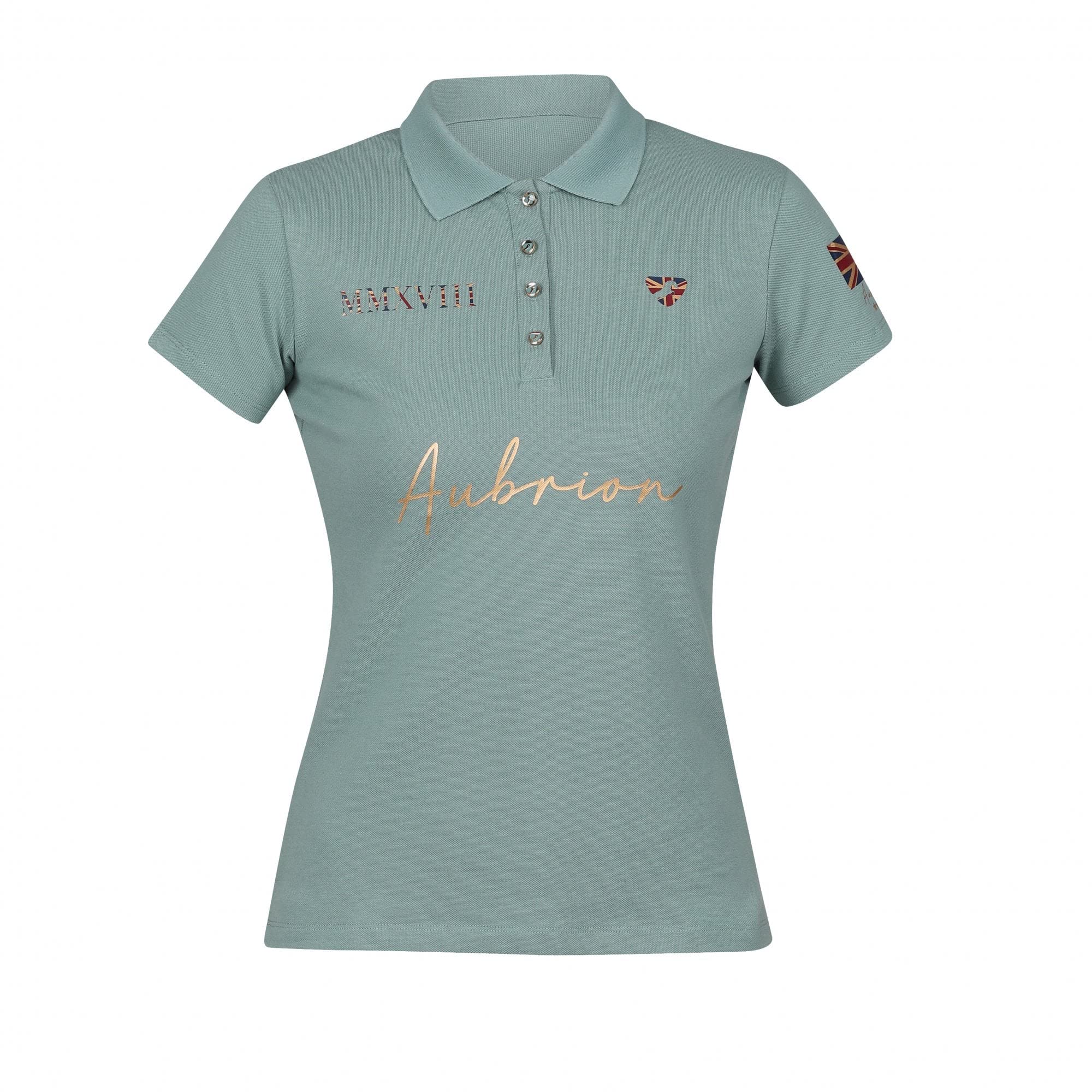 Aubrion Shires Team Womens Polo Shirt - Sage XS